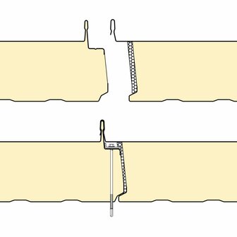 Felsplaat sandwichpaneel monteren